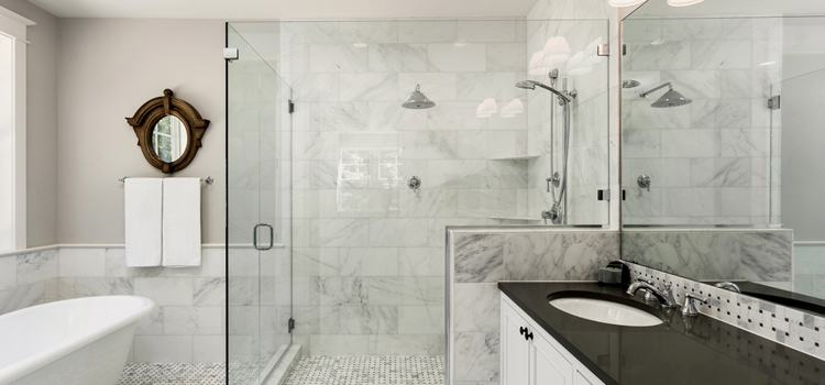 bathroom shower door installation in San Clemente